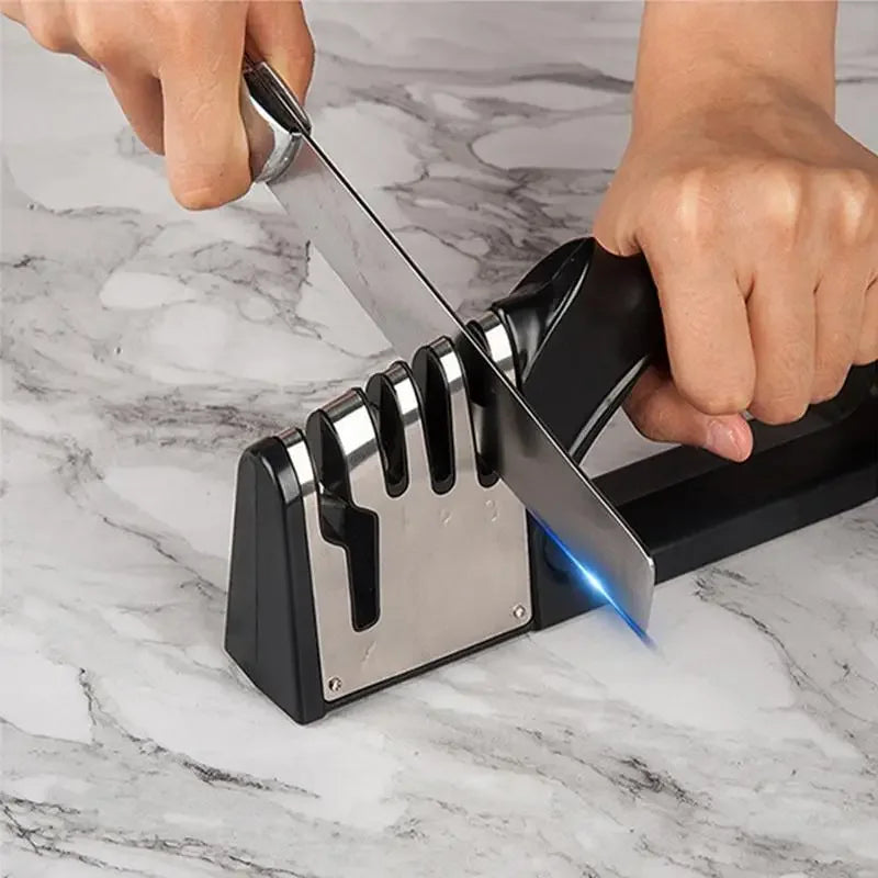 Kitchen 4 Segment Knife Sharpener Multifunctional - Problems Solved