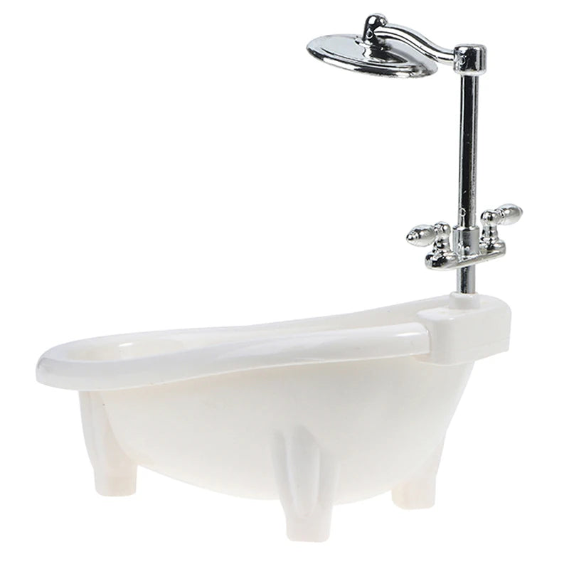 1/6 Dollhouse Miniatures Bathtub Furniture Bathroom Accessories For Doll House Decor Kids Pretend Toys Gift - Problems Solved