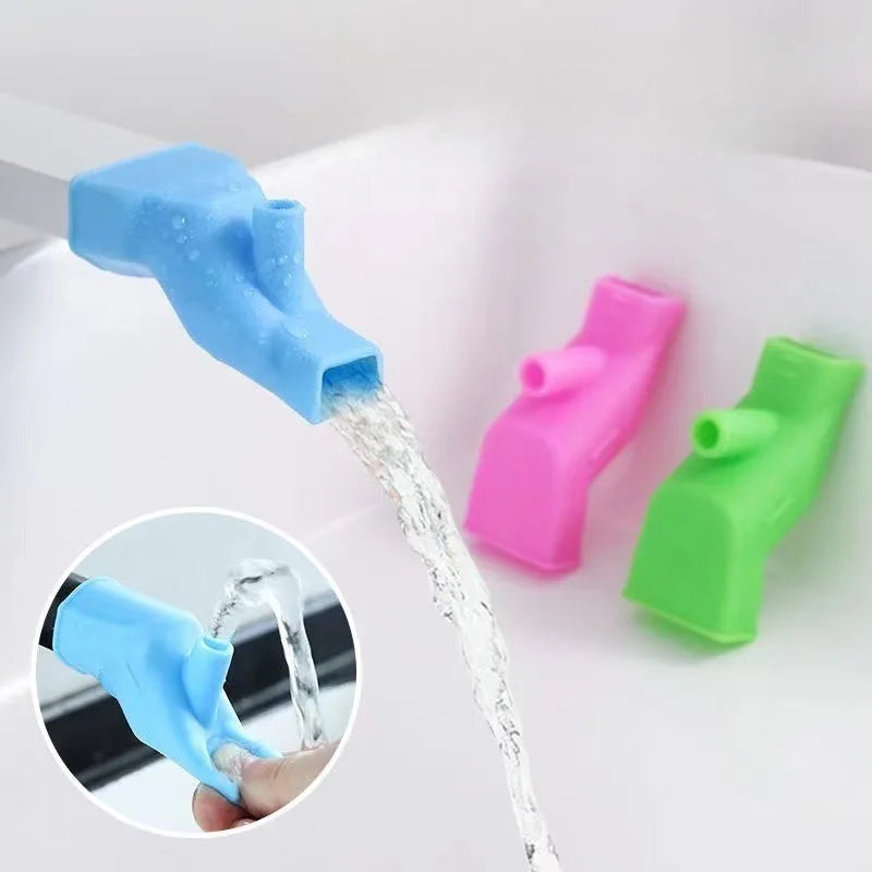 Bathroom Silicone Faucet Extender Bathroom Sink Device Home Multifunctional Cleaning Tools Children Faucet Extenders Kitchen - Problems Solved