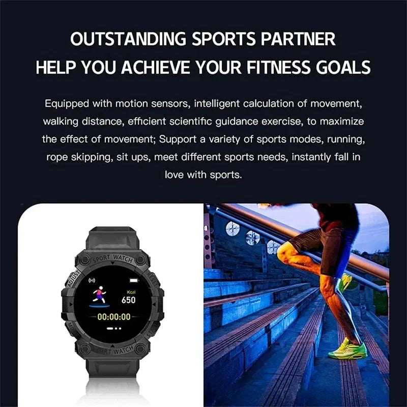 Smart Watch Fitness Bracelet Sport Pedometer Control Music BT Connection Clock Alarm Weather Message Smartwatch FD68S Y56 - Problems Solved
