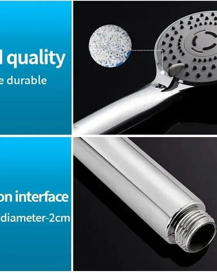 Bathroom Pressurized Hand Shower Package Accessories Shower Nozzle Large Water Output 5 Models Universal Adaptation Save Water - Problems Solved