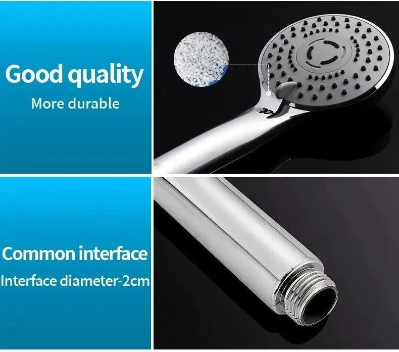 Bathroom Pressurized Hand Shower Package Accessories Shower Nozzle Large Water Output 5 Models Universal Adaptation Save Water - Problems Solved