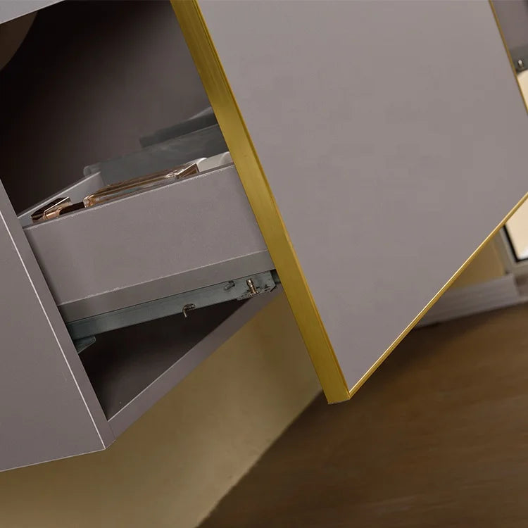 Wall-hung Bathroom Vanities Furniture Mounted Bathroom Waterproof Mirror Cabinet Double Wash Bathroom Cabinet - Problems Solved