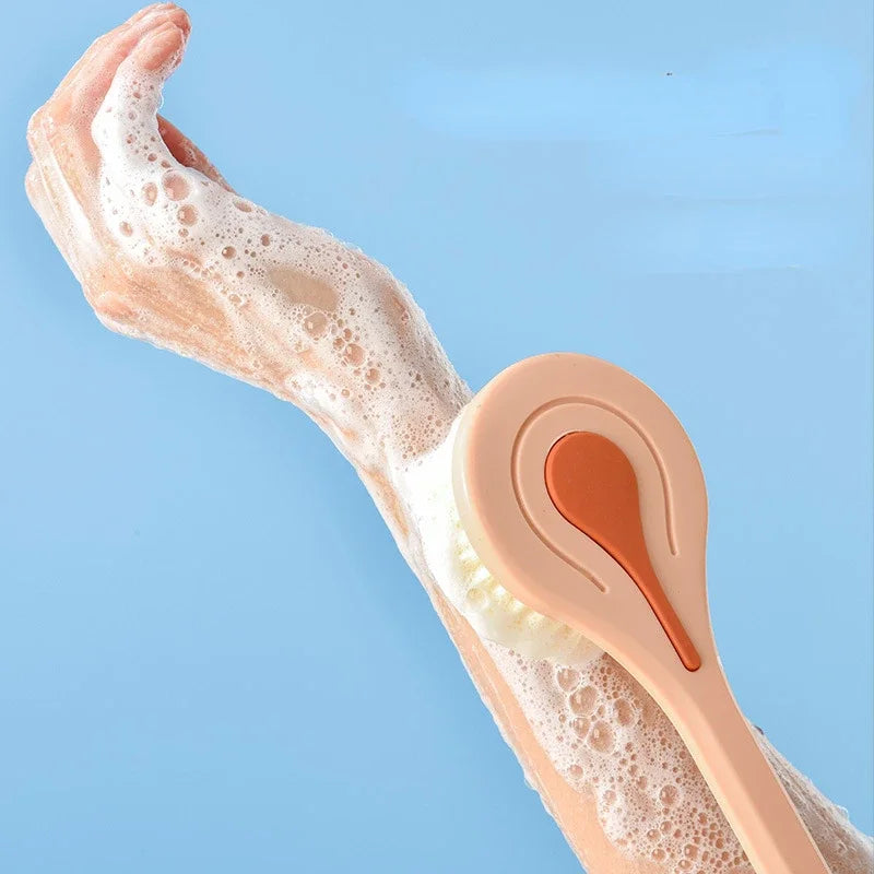 Bathroom Body Brush Kit with Long Handle: Soft-Hair Brush - Problems Solved