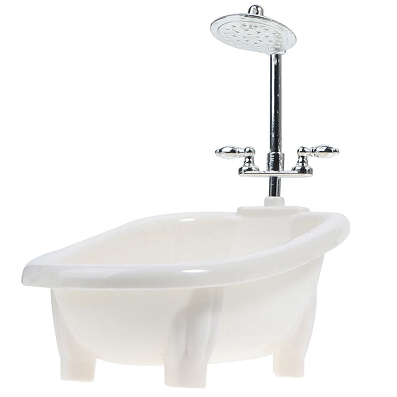1/6 Dollhouse Miniatures Bathtub Furniture Bathroom Accessories For Doll House Decor Kids Pretend Toys Gift - Problems Solved