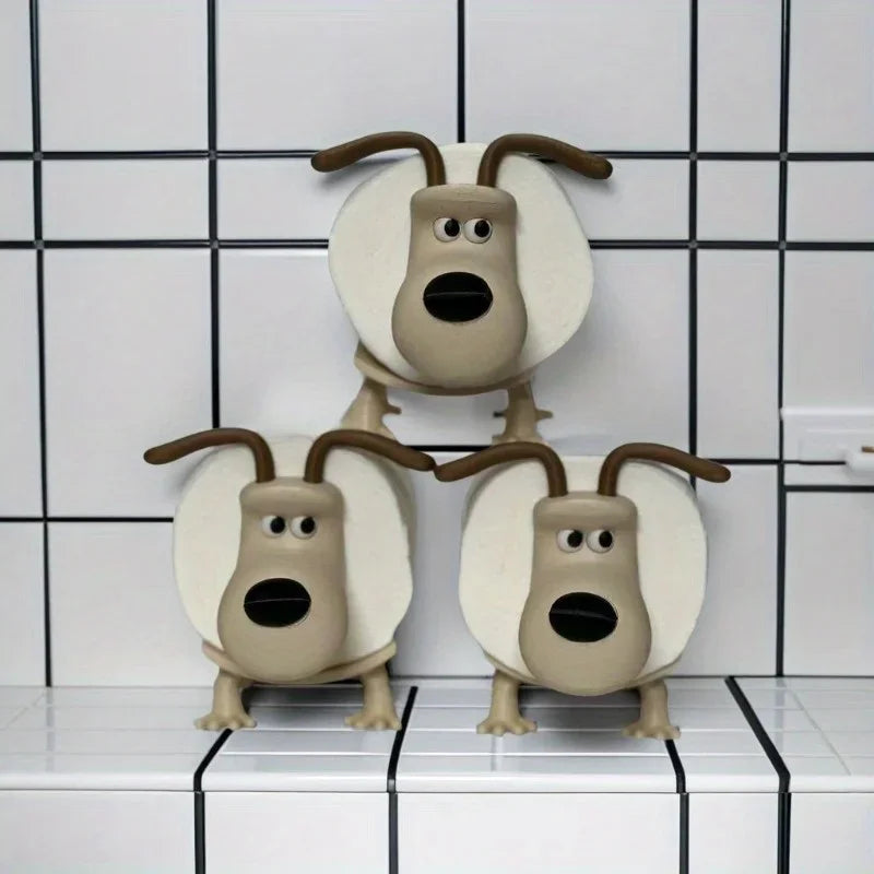 Puppy Toilet Holder Home Decor Bathroom Accessory Storage Suitable for Toilets for Bathrooms Kitchens Living Rooms Unique Gift - Problems Solved