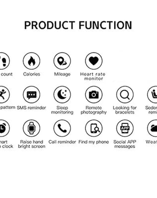 Smart Watch Fitness Bracelet Sport Pedometer Control Music BT Connection Clock Alarm Weather Message Smartwatch FD68S Y56 - Problems Solved