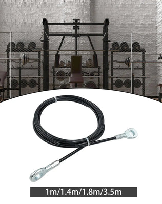 Fitness Extension Cable 5mm Wrists Arms Forearms Training Exercise Machine Cable Heavy Duty Steel Wire Rope Fitness Pulley Cable - Problems Solved