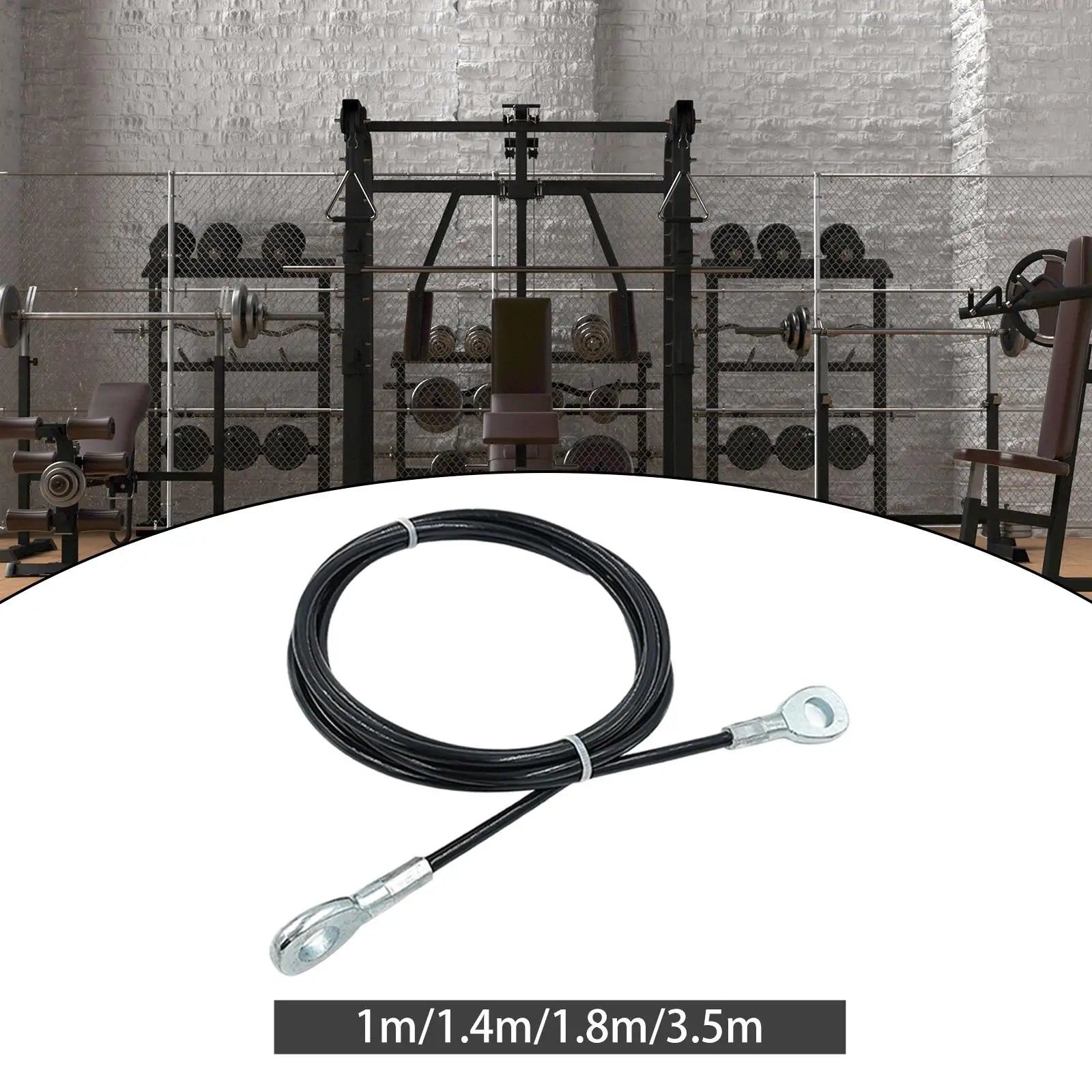 Fitness Extension Cable 5mm Wrists Arms Forearms Training Exercise Machine Cable Heavy Duty Steel Wire Rope Fitness Pulley Cable - Problems Solved