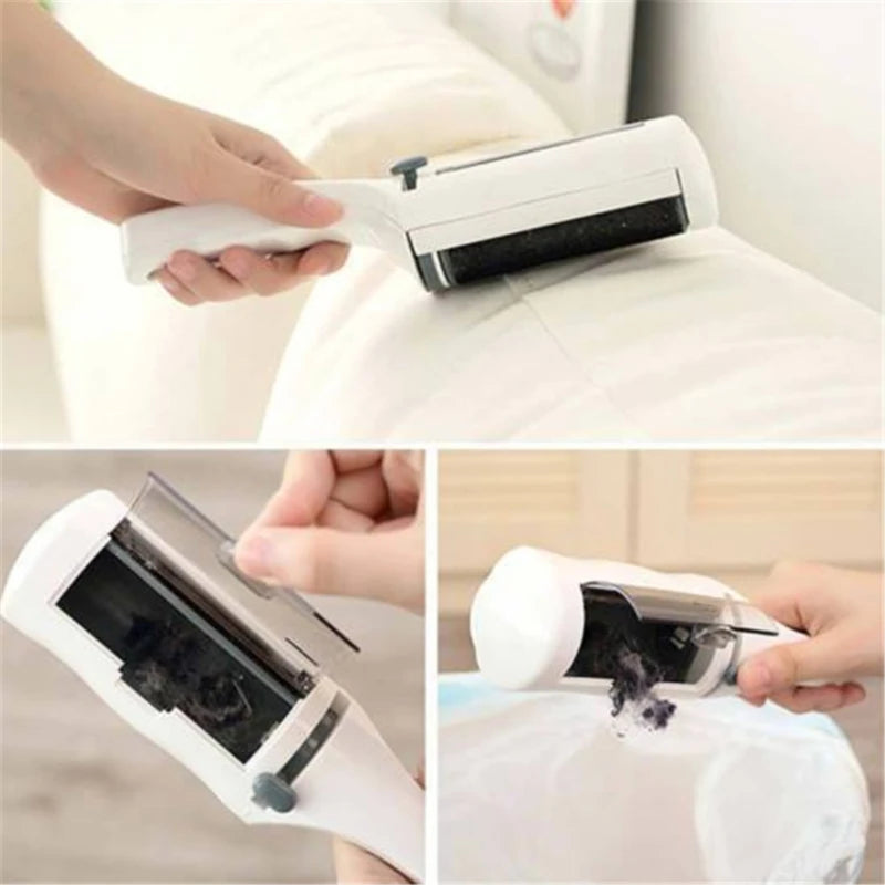 Electrostatic Static Clothing Dust Pets Hair Cleaner Remover Brush Suction Sweeper for Home Office Travel Cleaning Brushes - Problems Solved