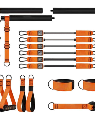 Pilates Bar Kit & Resistance Bands Multifunctional Pilates Bar Portable Yoga Pilates Stick Home Gym Strength Training Equipment - Problems Solved