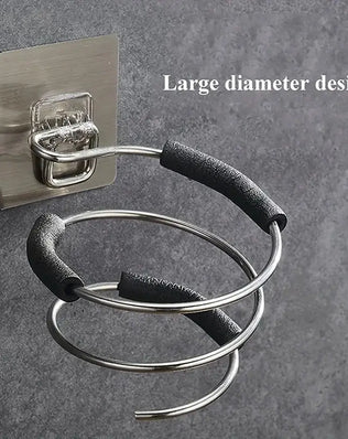Bathroom Hair Dryer Holder Free Punching Hair Care Tools Holder Adhesive Wall Mount Barber Salon Tools - Problems Solved