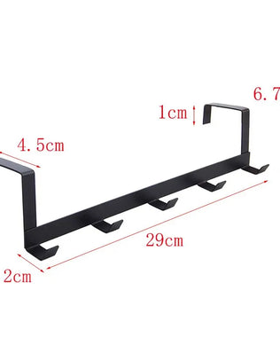 Hooks Over The Door 5 Hooks Home Bathroom Organizer Rack Clothes Coat Hat Towel Hanger Bathroom Kitchen Accessories - Problems Solved