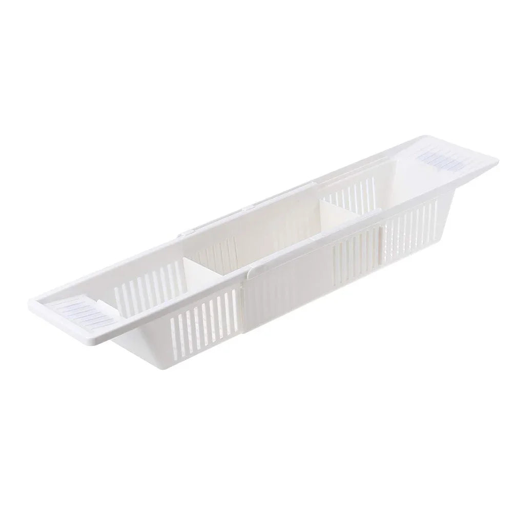 Bathtub Caddy Tray Basket Retractable Multifunction Bathroom Storage Bracket Drain Shelf Rack Bath Toys Organizer For Bathroom - Problems Solved