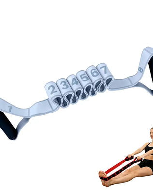 Fitness Resistance Band For Yoga Pilates Stretching Fitness Training 8 Adjustable Resistance Level Digital Marking Fitness Suppl - Problems Solved