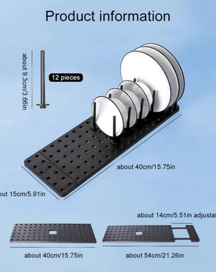 Kitchen Organizer Dish Drying Rack Telescopic Plate Bowl Stand - Problems Solved