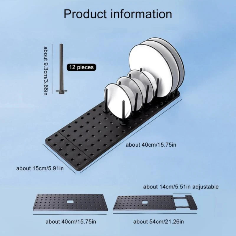 Kitchen Organizer Dish Drying Rack Telescopic Plate Bowl Stand - Problems Solved