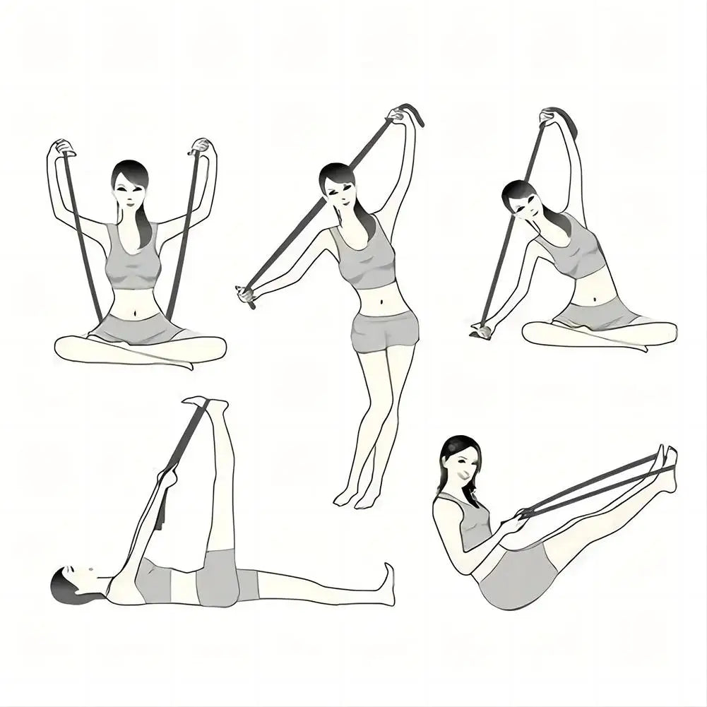 Fitness Resistance Band For Yoga Pilates Stretching Fitness Training 8 Adjustable Resistance Level Digital Marking Fitness Suppl - Problems Solved