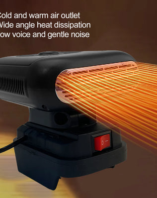 Electric Small Heater Fast Heating 90 Degree  Portable Low Noise Battery Heater 2 Temperatures for Office Dorm Home Car - Problems Solved