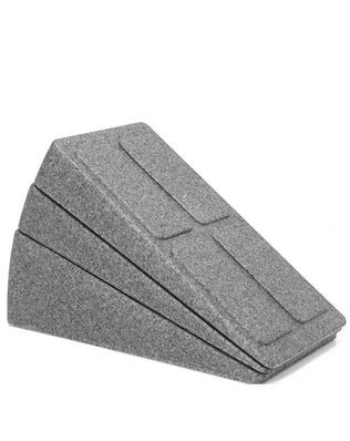 Durable 3-In-One Fitness Gear - Leg Stretcher, Squat Foam Wedge, Calf Raise Slant Board, Easy to Install Yoga Wedge Accessory - Problems Solved