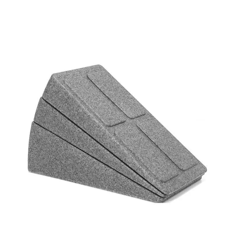 Durable 3-In-One Fitness Gear - Leg Stretcher, Squat Foam Wedge, Calf Raise Slant Board, Easy to Install Yoga Wedge Accessory - Problems Solved