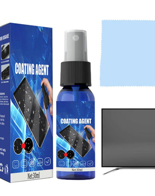 Screen Cleaner Spray Electronic Cleaning Kit Monitor Cleaner For Smart TVs Monitors & Cars Laptop Cleaner 30ml + Cleaning Cloth - Problems Solved