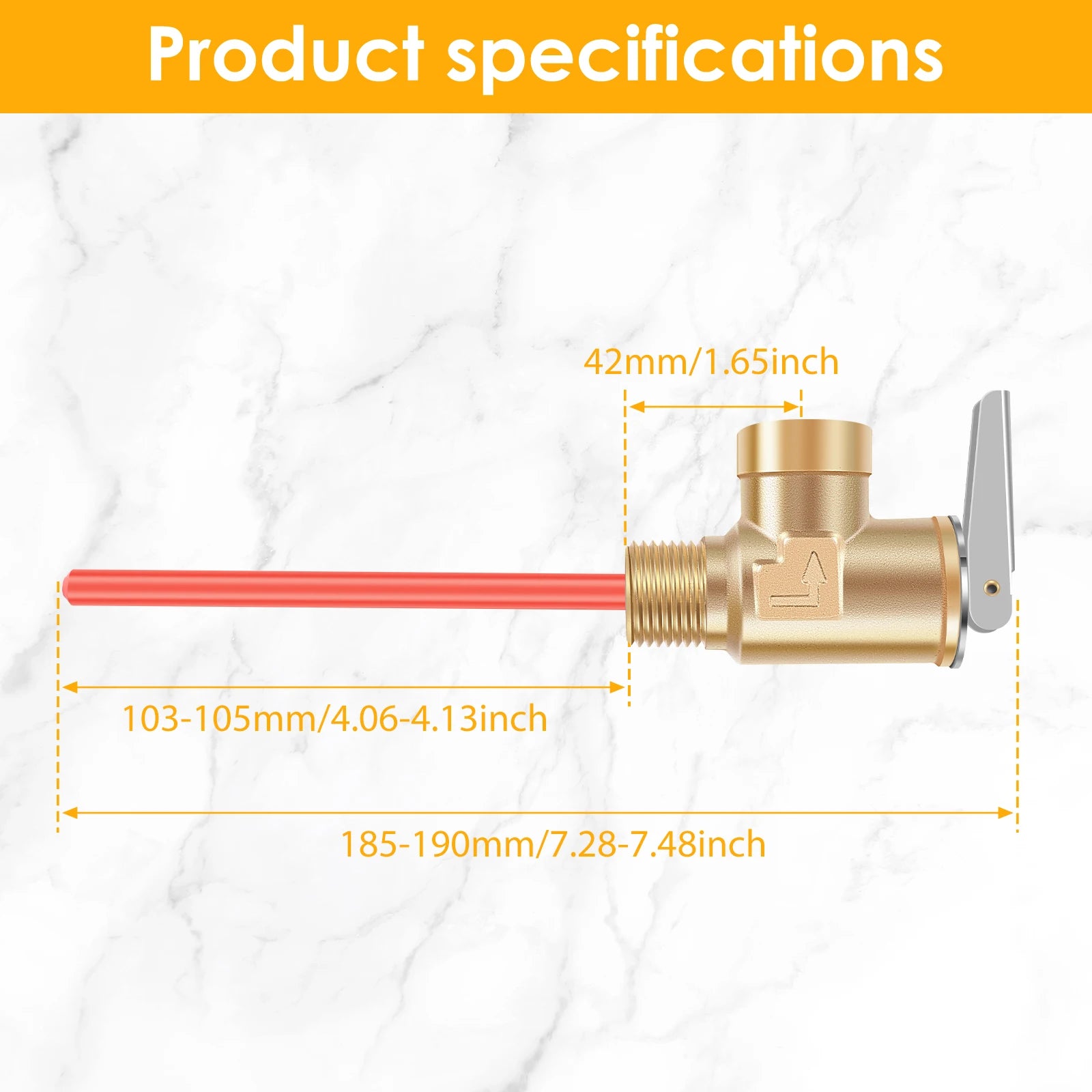 1/2" NPT or 3/4" NPT RV Temperature and Pressure Relief Valve Brass RV Water Heater Temperature and Pressure Relief Valve - Problems Solved