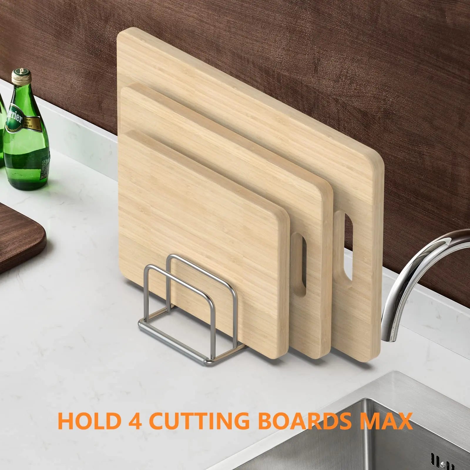 Kitchen Cabinet Organizer, Steel Cookware Holder, Divided Holder - Problems Solved