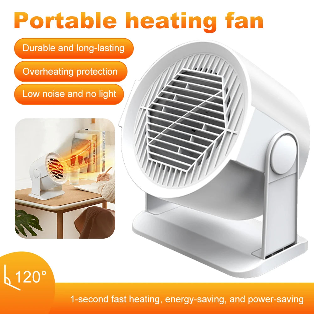 Heating and Cooling Small Heater Home Bedroom Dormitory Office Energy Saving Safety Quiet Rotating Shaking Head Electric Heater - Problems Solved