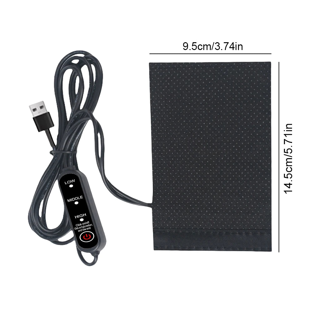 Motorcycle Heated Grips Handlebars Cover 3 Gear Adjustable USB Electric Handlebars Heater Hot Grip Winter Warming Accessories - Problems Solved