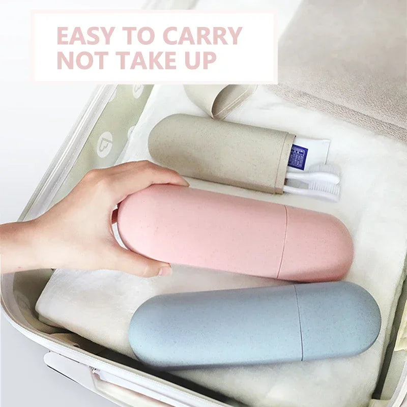 Bathroom Organizer for Toothbrush, Electric Toothbrush Holder, Portable Cosmetic Capsule Travel Case Organiser - Problems Solved