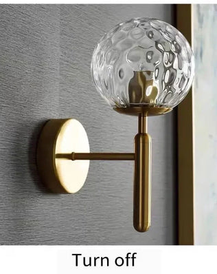 Nordic bathroom mirror front light simple glass wall lamp E14 living room bedroom modern background stair hotel aisle light - Problems Solved