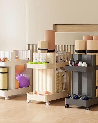 Gym Equipment Holder With Wheels Sports Equipment Storage Rack Yoga Mat Storage Basket Fitness Equipment Sports Tools Organizer - Problems Solved