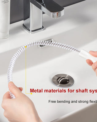 2PCS Pipe Dredging Brush Bathroom Hair Sewer Sink - Problems Solved
