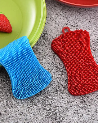 4PCS Kitchen Silicone Sponge Dish Washing Scrubber - Problems Solved
