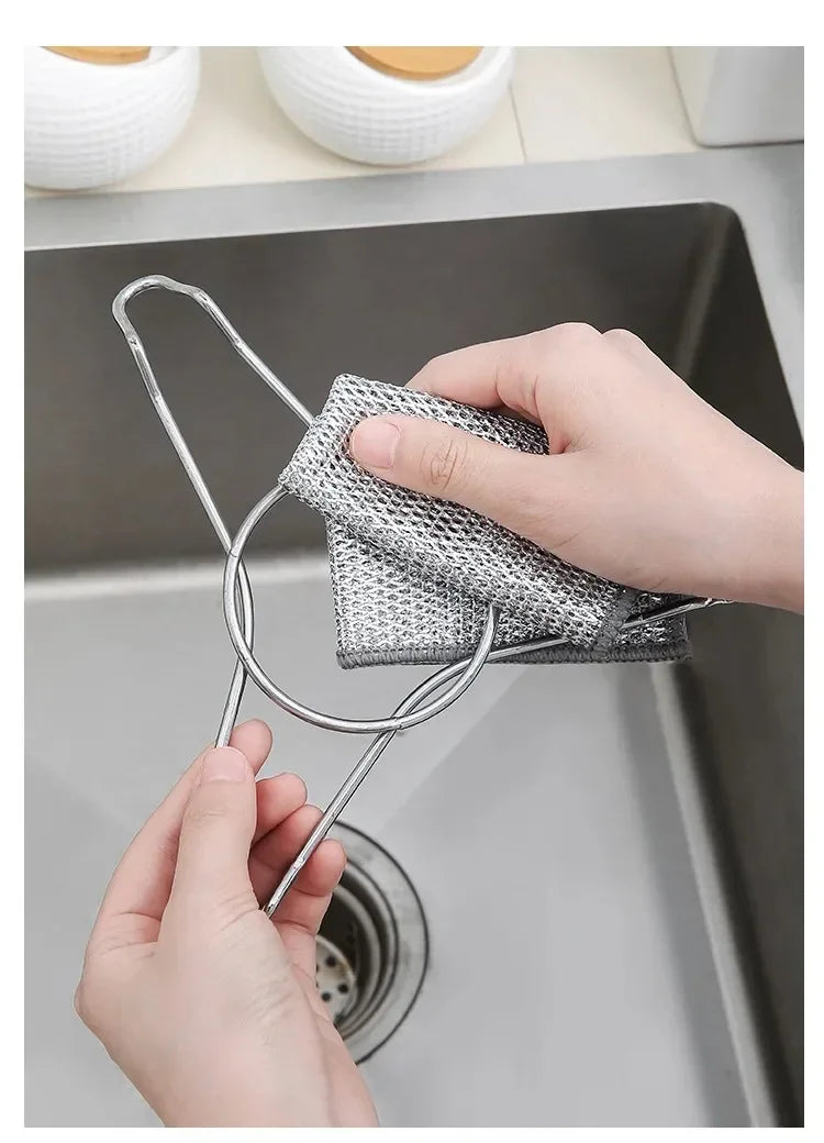 Magic Cleaning Cloth Metal Steel Wire Dish Pot Washdishing Cloths - Problems Solved