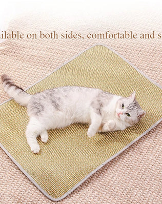 Summer Cooling Gel Pad for Dogs Cats Non Slip Pet Mat Heat Relief Washable Bamboo Bedding Indoor Outdoor Use - Problems Solved