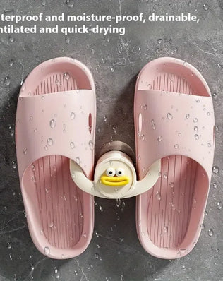 1Pc Cartoon Slippers Hook Bathroom Slipper Rack Shower Storage Organizer Shoe Holder Drainage Stand for Bathrooms and Bedrooms - Problems Solved