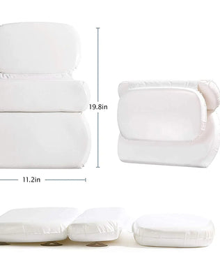 Luxury Bathroom Accessories for Men and Women, Bathtub Decoration, Essential Bathroom Items: Non-Slip Waterproof Pillow with Strong Suction Cups, Hot Tub Neck Support, Bathtub Spa Pillow, Oval Shape - Problems Solved