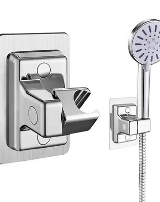 Problems Solved ABS shower head holder wall mount with adjustable, rotatable bracket for handheld shower accessories.