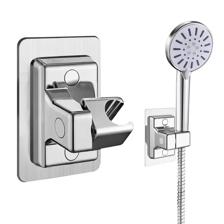 Problems Solved ABS shower head holder wall mount with adjustable, rotatable bracket for handheld shower accessories.