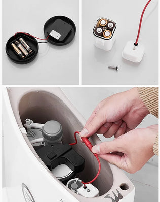 Bathroom Accessories Toilet Seat Cover Wireless Smart Lavatory Push Button Automatic Flush Sensor Bidet Home Appliances - Problems Solved