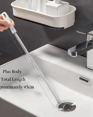 2PCS Pipe Dredging Brush Bathroom Hair Sewer Sink - Problems Solved