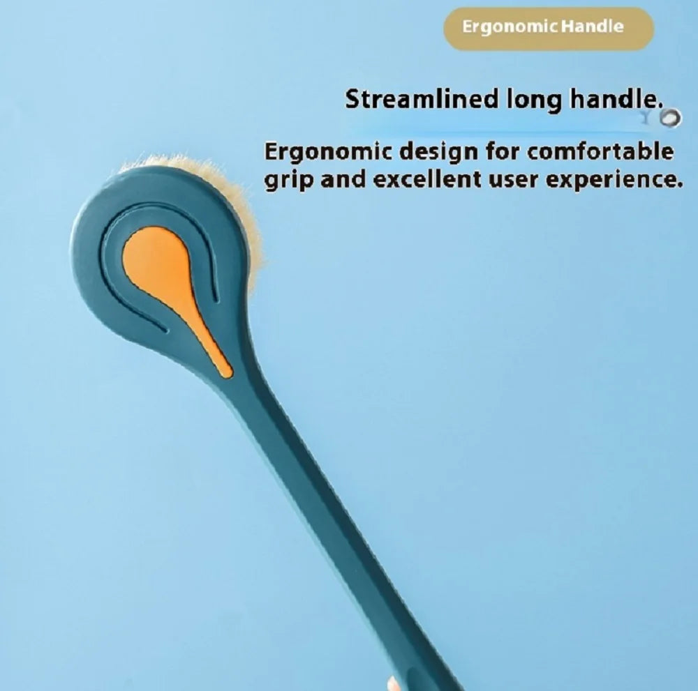 Bathroom Body Brush Kit with Long Handle: Soft-Hair Brush - Problems Solved