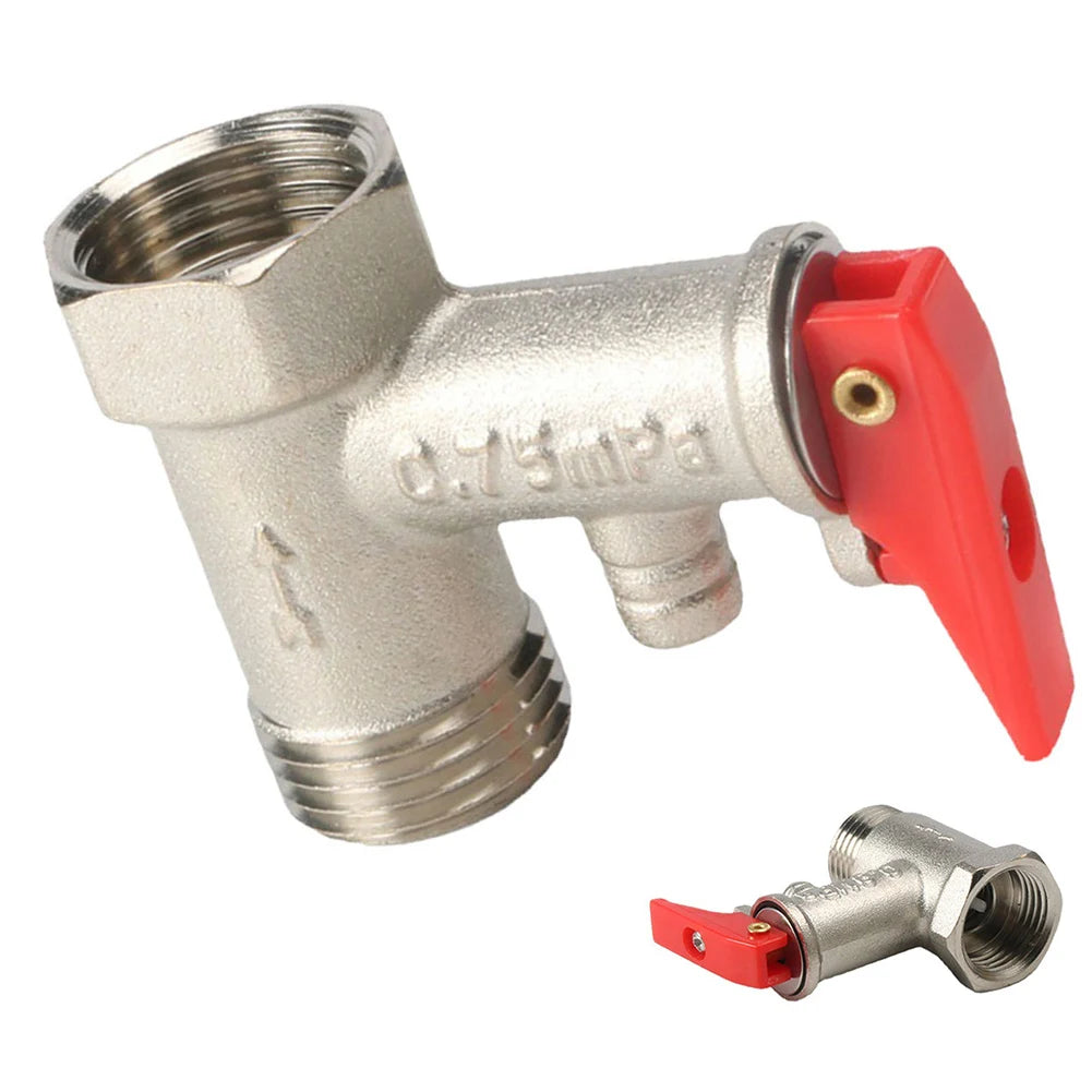 Pressure Relief Reducing Valve 0.7mpa Brass DN15 Electric Water Heater System Prevent Water Backflow Brand New - Problems Solved