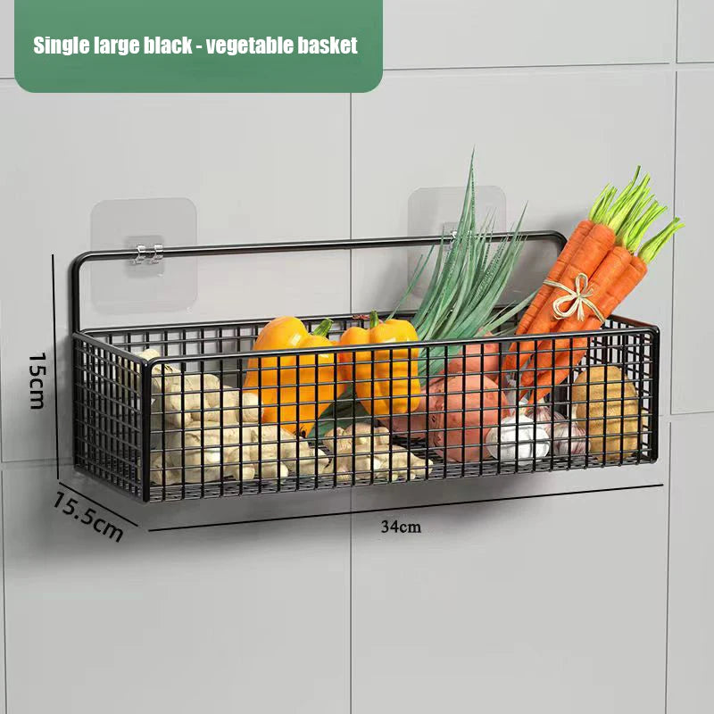Wall-Mounted Multifunctional Storage Rack Bathroom Organizer No-Punch Toiletries Shelf Space Saving for Kitchens And Bathrooms - Problems Solved