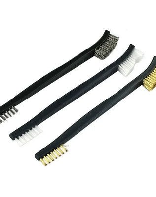 Cleaning Tool Double-end Mini Wire Brush Set Stainless Steel Brass Nylon Cleaning Polishing Detail Metal Rust Brush - Problems Solved