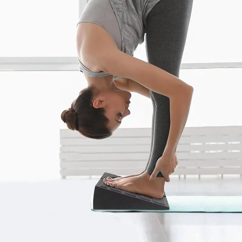 Durable 3-In-One Fitness Gear - Leg Stretcher, Squat Foam Wedge, Calf Raise Slant Board, Easy to Install Yoga Wedge Accessory - Problems Solved