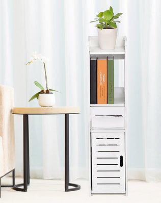 Bathroom Cabinet White Wooden Bathroom Cabinet Toilet Storage Shelf  Organizer Toilet Cabinet Wooden Bathroom Cabinet - Problems Solved