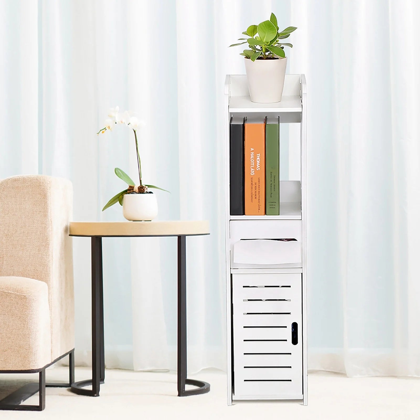 Bathroom Cabinet White Wooden Bathroom Cabinet Toilet Storage Shelf  Organizer Toilet Cabinet Wooden Bathroom Cabinet - Problems Solved